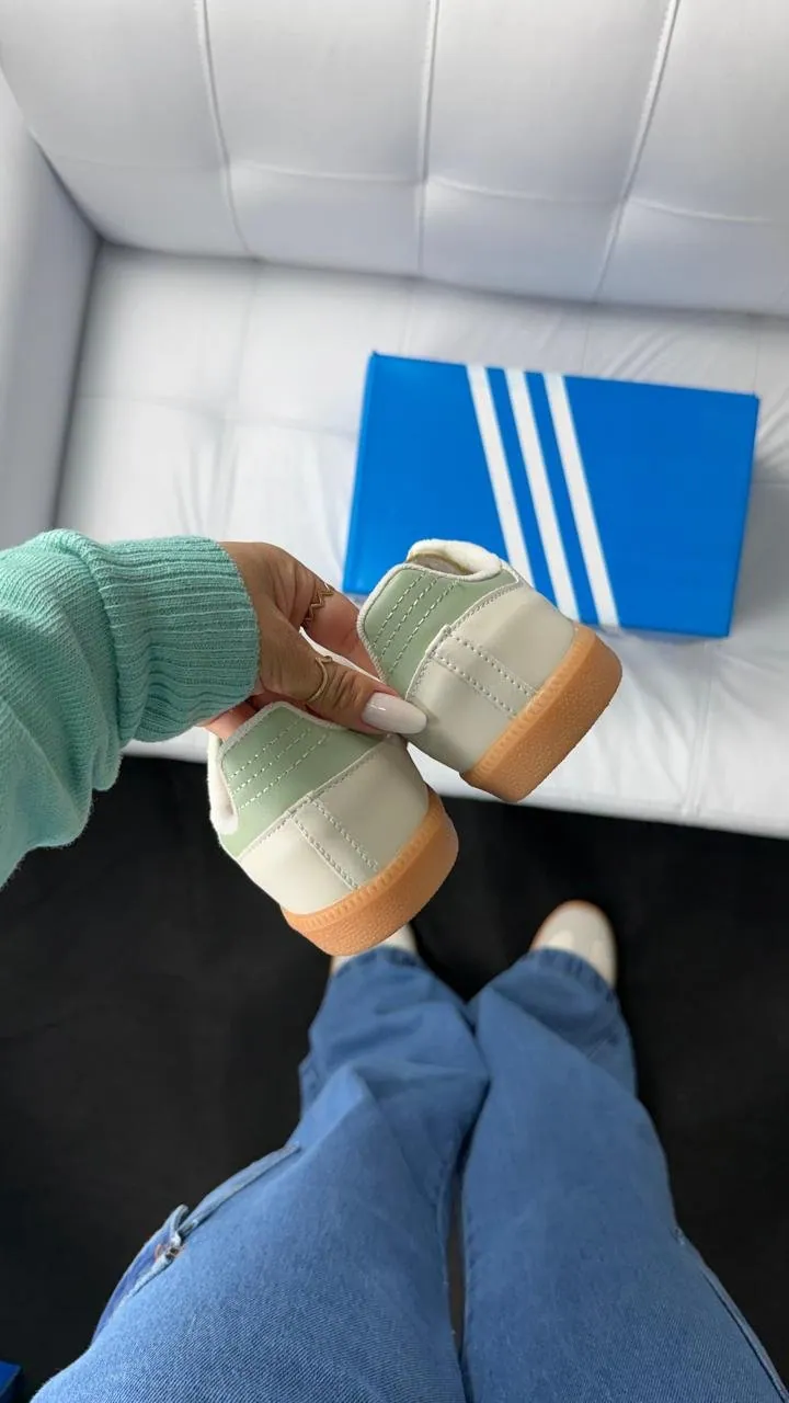 Tênis Adidas Samba Sintético Feminino Off/menta — foto 3