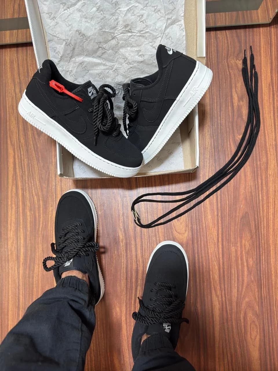 Tênis Nike Air Force Have Preto Branco Unissex — foto 2