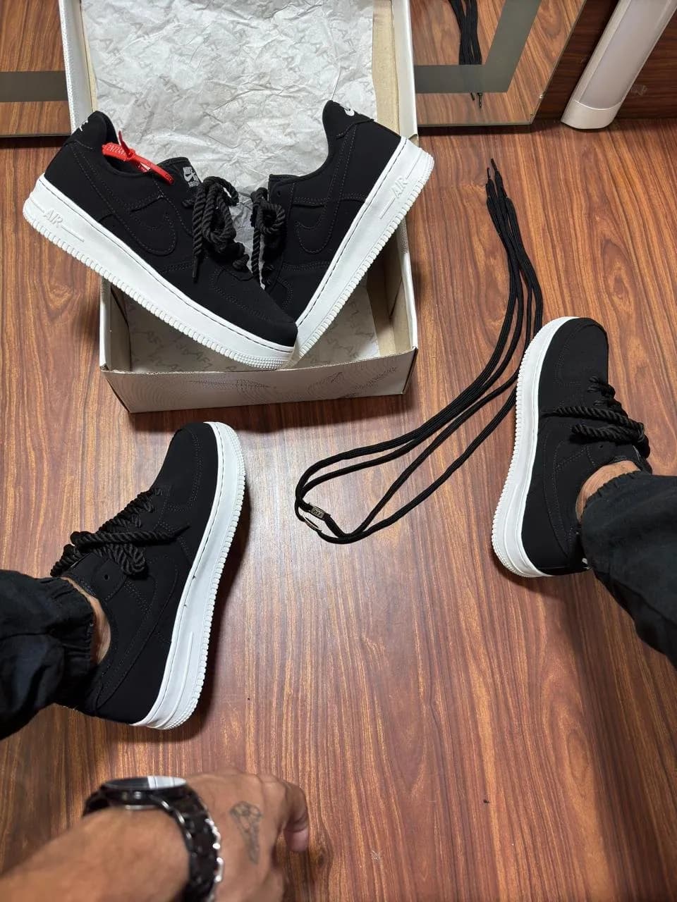 Tênis Nike Air Force Have Preto Branco Unissex — foto 4