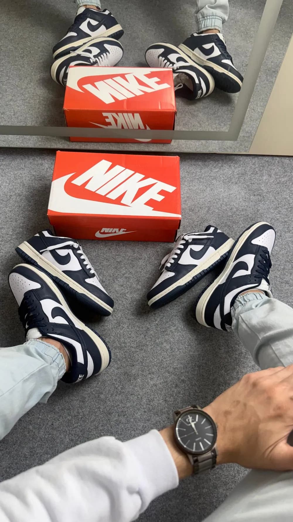 Tênis Nike Dunk low Pro Luxo Marinho/Branco — foto 2