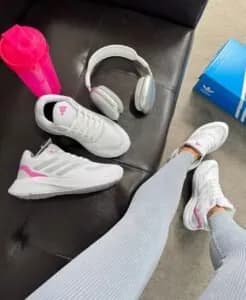 Tênis Run Falcon Branco/Rosa — foto 5
