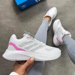 Tênis Run Falcon Branco/Rosa